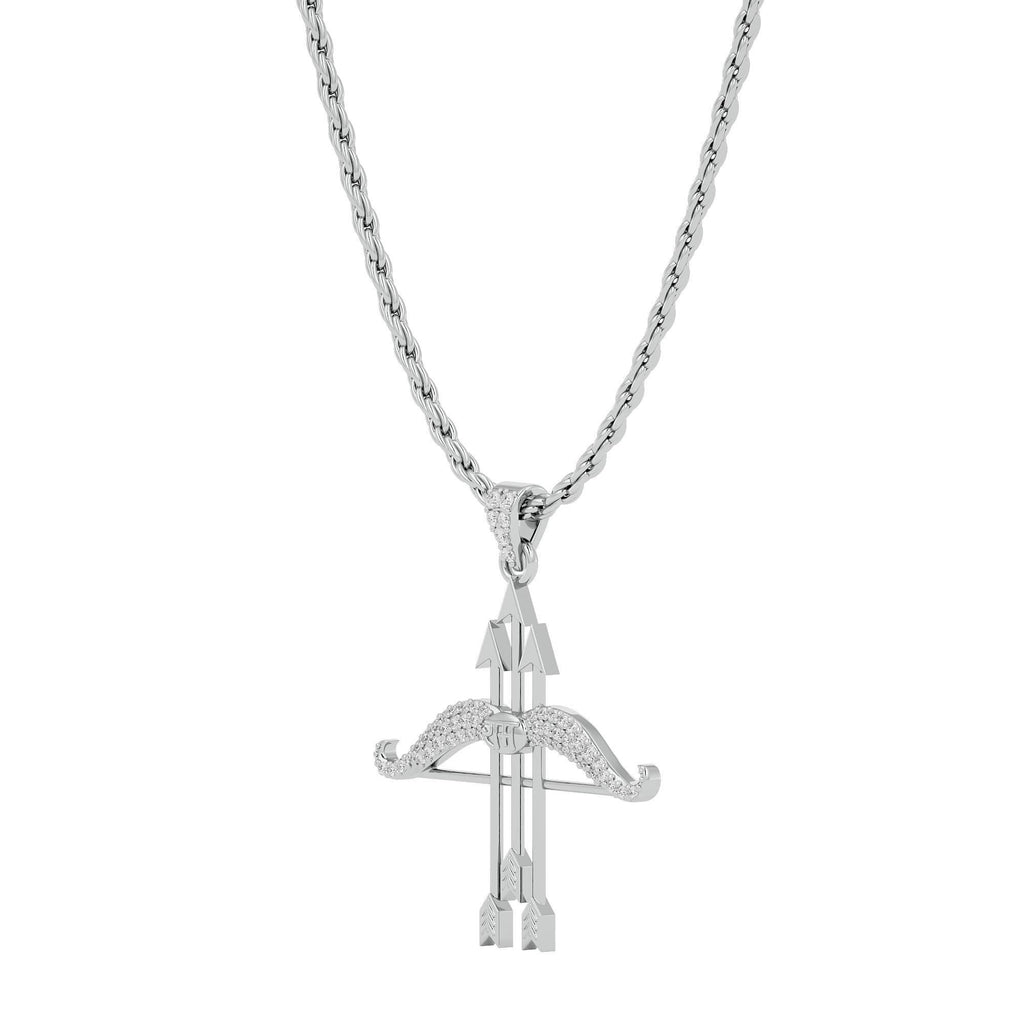 Stoopid Cupid Archer's Silver Pendant Chain