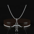 Stoopid Cupid Archer's Silver Pendant Chain